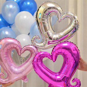 1pc 43 Inch Hook Heart Balloon Hélium Balloon Wedding Valentine's Day Decoration Birthday <span class=keywords><strong>Gogo</strong></span> Heart Foil Balloon - Product Image 4
