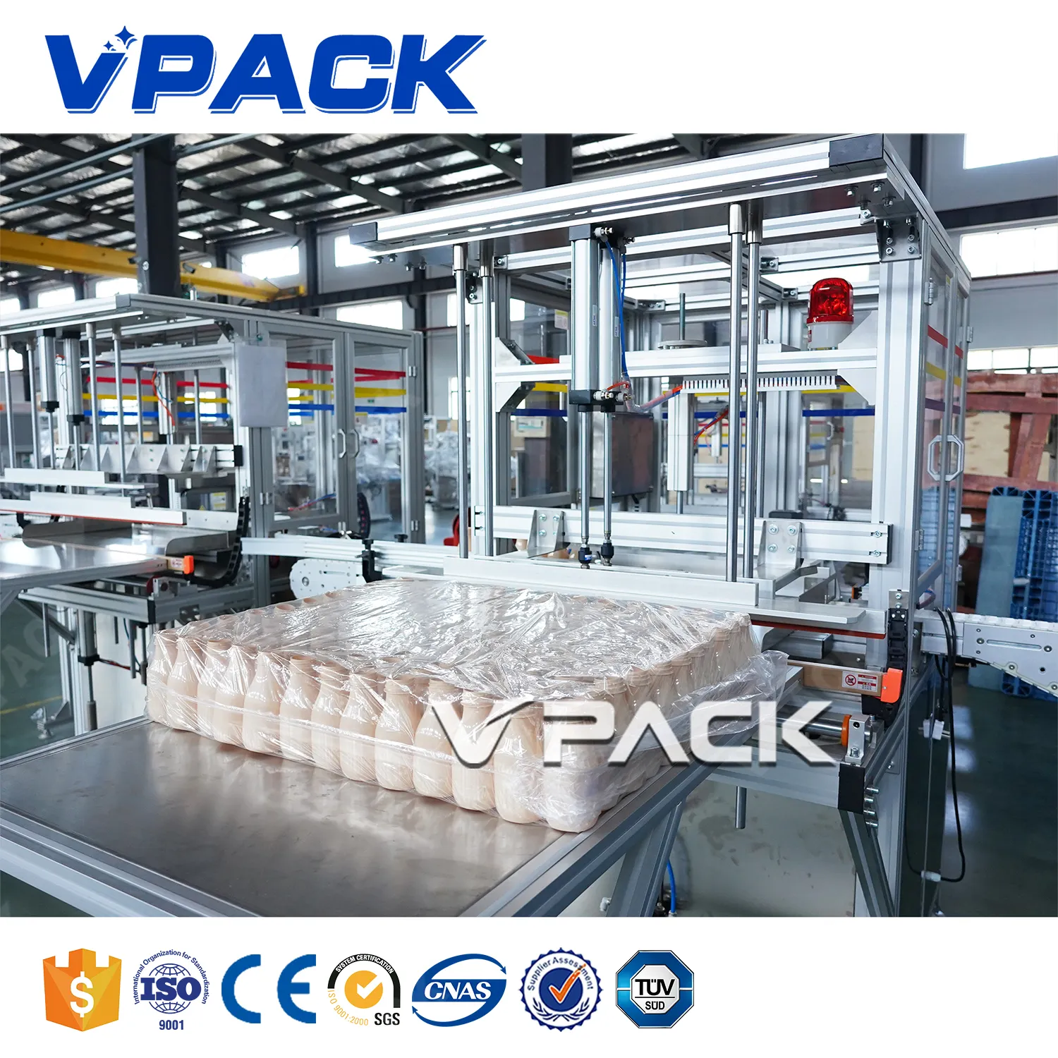Hete Verkoop Hoge Capaciteit Semi-Automatische Verpakkingsmachine Voor Plastic Flessen Lege Fles Zakmachine/Wikkelsysteem