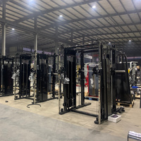 Equipo de Gimnasio Multifuncional de Acero para Uso Comercial, Conjunto de Entrenamiento Combinado Smith