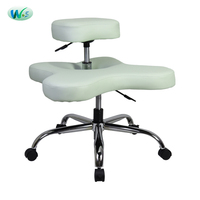 Chaise ergonomique réglable pour genoux, tabouret de correction de posture avec roulettes en nylon pour bureau et maison WS3860