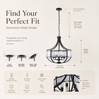 Lustre moderne en cristal noir pour salle à manger, lampe suspendue réglable en hauteur au-dessus de la table