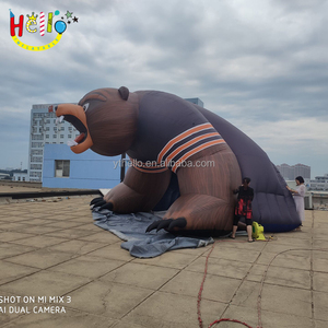 Túnel Inflable de Oso Polar Marrón, Carpa de Entrada Deportiva Personalizada con Mascota de Equipo para Publicidad - Product Image 5