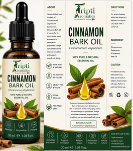 100% Pure Natural <b>Cinnamon</b> Bark Essential Oil for Beauty Care Hair Conditioning Skin Care Body Massage Oils Facial Formulations - Product Image 3