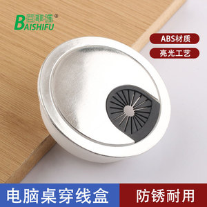 Cache-câbles de bureau rond 60 mm en nylon grande capacité style minimaliste pour la gestion des fils sur le bureau - Product Image 3