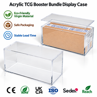 Vitrine en acrylique pour PKMN Phantasmal Flames English 6-Pack Booster Bundle avec logo personnalisé