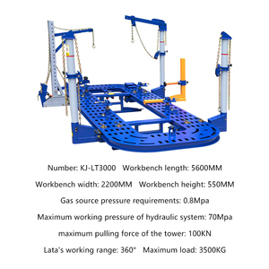 Máquina de Calibração e Endireitamento de Chassi para Reparo Automotivo de Colisões com Quatro Torres, Bancada de Trabalho em Aço Karjoys KJ-LT3000 5600x2200mm - Product Image 5