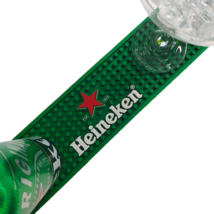 Custom Printed <b>Silicone</b> PVC Bar Runner Rubber Pub Mat Beer Spill <b>Pad</b> Rail Mat Drip Tray Non Slip Service Mat Table Coaster - Product Image 5