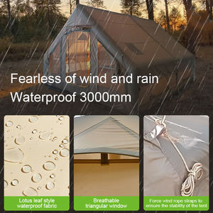 Tente pneumatique portable imperméable YJHOME <span class=keywords><strong>pour</strong></span> les <span class=keywords><strong>voyages</strong></span> en famille, randonnée, tissu Oxford léger, quatre saisons, installation rapide - Product Image 3