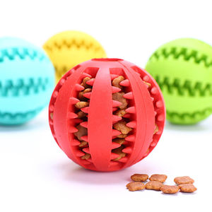 สัตว์เลี้ยงเคี้ยวลูกบอลของเล่นสัตว์เลี้ยง IQ พัฒนาการจ่ายลูกบอลกัดของเล่นแมวสุนัขอาหารรักษาฟันทำความสะอาดฟันกรามของขวัญสัตว์เลี้ยง - Product Image 4