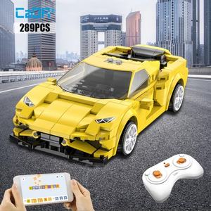 Cada City APP Control RC Remote Control <b>Building</b> Blocks Sports <b>Model</b> High-Tech Racing <b>Car</b> Bricks Gifts Toys - Product Image 4