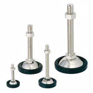 AUTOCFT Série A-PR-12 Pied de mise à niveau avec coussinet en caoutchouc antidérapant Adaptateur 8 pièces - Product Image 1