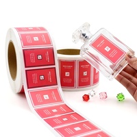 Étiquettes de flacons de parfum en feuille d'or, autocollants en vinyle imperméables personnalisés avec logo privé pour parfums de luxe en roll-on