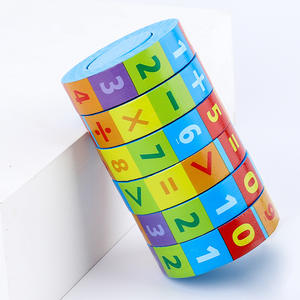 Adición resta multiplicación y división Número <span class=keywords><strong>de</strong></span> madera cubo mágico juguete educativo para regalo para niños - Product Image 1
