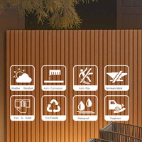 Paneles de Pared Exteriores e Interiores Modernos, Ecológicos, Impermeables y de Lujo, Fabricados con WPC, para Uso Doméstico