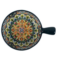 Ventes en gros d'ensembles de vaisselle en céramique bohème, y compris des assiettes et des bols à motif mandala de Noël, adaptés aux fêtes de famille et aux mariages