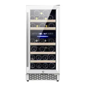 Réfrigérateur à vin portable, appareil de maison, affichage intelligent, refroidisseur à vin, pré-fabriqué, 14,33,66 bouteilles, nouveauté