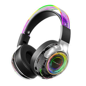 AN-1 Wireless Over Ear Headphones RGB <b>Lighting</b> Foldable <b>Gaming</b> Headset With Card Slot Type C Charging - Product Image 1