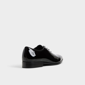 <span class=keywords><strong>Zapatos</strong></span> Oxford de Vestir <span class=keywords><strong>para</strong></span> <span class=keywords><strong>Hombre</strong></span>, Negros, de Cuero <span class=keywords><strong>Charol</strong></span>, Corte Completo, Formales, <span class=keywords><strong>para</strong></span> Negocios, Bodas, Galas, Clásicos, de Tacón Bajo, con Cordones, al por Mayor - Product Image 4