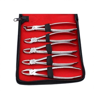 Lot de 10 pinces orthodontiques pour adultes, forceps d'extraction dentaire, instruments chirurgicaux dentaires en acier inoxydable, kit d'outils - Product Image 5