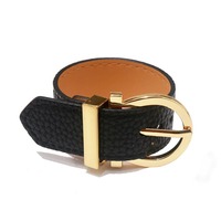 Bracelet en cuir tendance avec boucle de ceinture