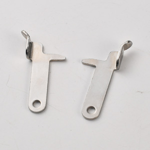 Accessoire de quincaillerie en argent poli pour borne de connexion à clipser, connecteur à ressort mâle pour soudure de carte de circuit imprimé - Product Image 1