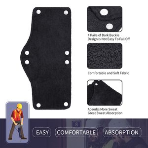 Fodera per felpa con elmetto lavabile a scatto sostituibile in morbido <span class=keywords><strong>cotone</strong></span> Terry blu traspirante personalizzabile - Product Image 3