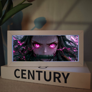 Lámpara de Mesa RGB de Anime con Control Remoto, Luz Cálida, Marco Tallado en 3D, Decoración Nocturna para Regalo de Año Nuevo - Product Image 6