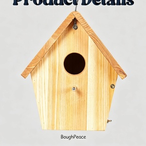 Nichoirs en bois suspendus pour l'extérieur, vente en gros du fabricant, lot de 2, pour la <span class=keywords><strong>d</strong></span>écoration de plusieurs oiseaux sauvages dans le jardin - Product Image 2