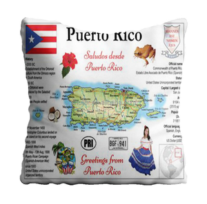 Funda de Almohada Personalizada con Estampado de Lujo de la Bandera de <span class=keywords><strong>Puerto</strong></span> Rico, Diseño Taino, Boricua, Cool Taino - Product Image 4