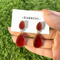 Boucles d'oreilles brésiliennes Foxi Boucles d'oreilles en fusion de zircon cubique pour femmes Boucles d'oreilles plaquées or 18 carats pour la fête