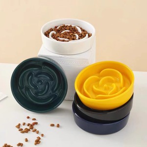 Mangkuk Makan Anjing Kucing 2-in-1 Keramik Solid Ramah Lingkungan Bahan Besi Pelindung Tulang Leher Pencegah Tersedak dan Terguling - Product Image 6