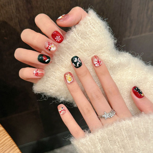 <span class=keywords><strong>Uñas</strong></span> Postizas Pintadas a Mano <span class=keywords><strong>para</strong></span> Regalo de Navidad, Nuevo Estilo Festivo, Regalo, <span class=keywords><strong>Uñas</strong></span> Postizas Hechas a Mano, Venta al por Mayor de Fábrica - Product Image 2