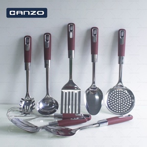 Utensili da cucina personalizzati Premium pentole Premium Large Silver Umite Chef utensili da cucina Set utensili da cucina in acciaio inossidabile - Product Image 5