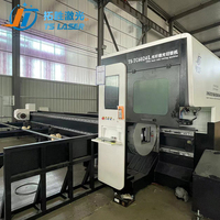 Dos máquinas de corte por láser de fibra CNC de alta potencia Chuck 12000W con cama de alta resistencia y corte biselado