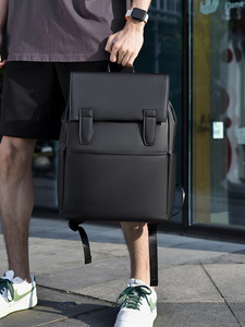New Casual Fashion High End Business <b>Laptop</b> <b>Backpack</b> Oxford Unisex Waterproof Geometric Zipper Magnetic Flip Design - Product Image 4