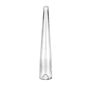 Vente en gros de bouteilles en verre rondes miniatures mignonnes empilables de 250 ml/500 ml/700 ml/750 ml avec bouchon en liège gravé pour liqueur, <span class=keywords><strong>vodka</strong></span>, whisky, vin, tequila, brandy - Product Image 1