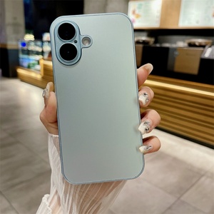 เคสแข็งแบบด้านสีพื้น AG Frosted พร้อมฟิล์มกันรอยเลนส์ สำหรับ iPhone 16 15 14 Plus 13 12 11 Pro Max - Product Image 4