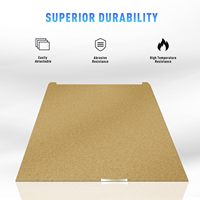 Plaque de construction en acier flexible texturé PEI double face 370x370mm - Retrait facile des impressions pour imprimante 3D PLA/PETG/ABS/NYLON/TPU