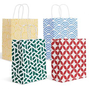 Juego de Bolsas de Papel de Colores Surtidos, Bolsas de Regalo Gruesas con Asas para Navidad, Festivales, Cumpleaños, Fiestas, Bodas y Eventos Diarios - Product Image 1