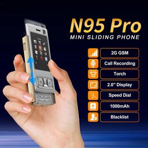โทรศัพท์มือถือ N95 PRO Mini แบบเลื่อนได้ รองรับ 2 ซิม สแตนด์บาย พร้อมฟังก์ชั่นเปลี่ยนเสียง โทรด่วน บันทึกเสียงสนทนา ไฟฉาย หน้าจอ 2.0 นิ้ว - Product Image 5