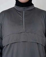 Vêtements de sport musulmans pour femmes, respirants, à séchage rapide, taille plus 6XL, ensemble tunique ample, couvrant les hanches, vêtements de sport islamiques