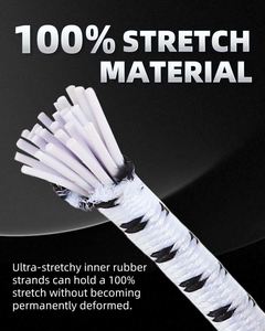 Cuerda Elástica de 3 mm x 60 m, Blanca y Negra, de Alta Resistencia, Grado Marino, para Kayak, Manualidades, Bricolaje y Actividades al Aire Libre - Product Image 3