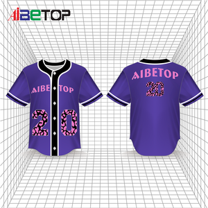 Camiseta de béisbol de diseño original, camiseta cosida de poliéster con estampado digital en malla con nombre de logotipo personalizado - Product Image 2