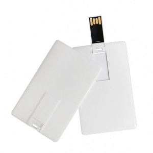 แฟลชไดรฟ์ USB 2.0 รูปทรงบัตรธุรกิจ ความจุ 1GB/2GB/4GB (พลาสติกใหม่) ไม่มีการเข้ารหัส รับประกัน 1 ปี - Product Image 1