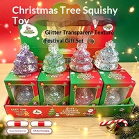 Mainan Squishy Tema Natal Santa Claus Berbahan Karet, Terlaris Lintas Negara, Slow-rebound, Penghilang Stres Bentuk Pohon Natal, Dikemas dalam Kotak