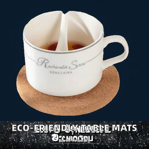 Factory Wholesale Zeyustone Eco-Friendly Wood <b>Placemats</b> Coasters Classic Style 10cm Diameter <b>Square</b>/Round Table Decoration for - Product Image 2