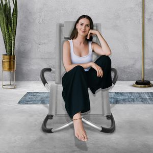 Vente en gros Chaise berçante et chaise longue d'extérieur modernes et écologiques Charge de 150kg Balcon de jardin en métal Sauna Patio - Product Image 6