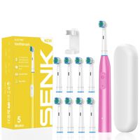 Cepillo de Dientes Eléctrico Inteligente con Etiqueta Privada Personalizada ODM, Resistente al Agua IPX7, Cabezal Redondo, Cepillo de Dientes Eléctrico Giratorio Oral Dental B