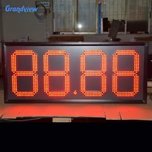 8"10"12"24" Red Led Petrol / Fuel / Oil Price Signs Oil Station 7 Segment Display With Remote Gas Price Led Sign