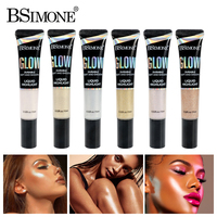 Sérum illuminateur liquide 6 tons, brillant soyeux, éclatant, longue tenue, 6 nuances, OEM ODM, étiquette privée, logo personnalisé, vente en gros